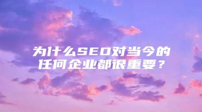 为什么SEO对当今的任何企业都很重要？