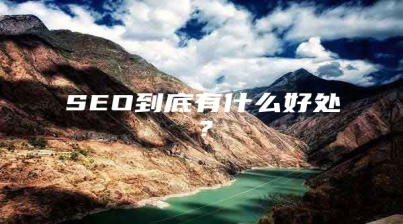 SEO到底有什么好处？