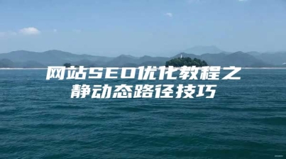 网站SEO优化教程之静动态路径技巧