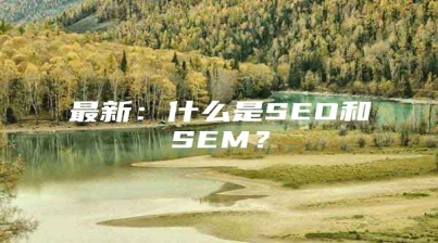 最新：什么是SEO和SEM？