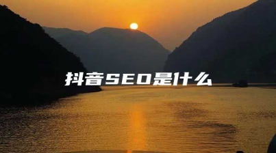 抖音SEO是什么