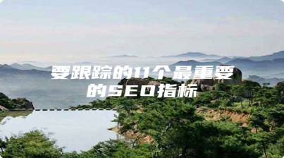 要跟踪的11个最重要的SEO指标