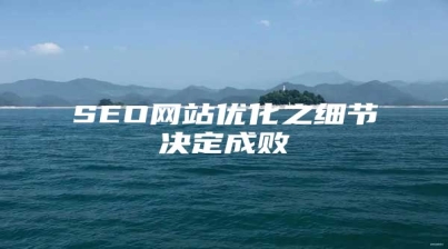 SEO网站优化之细节决定成败