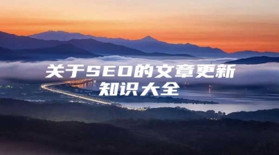 关于SEO的文章更新知识大全