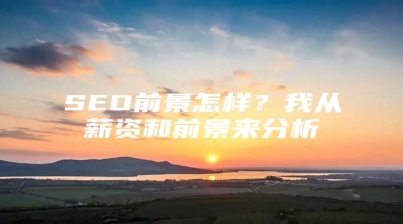 SEO前景怎样？我从薪资和前景来分析