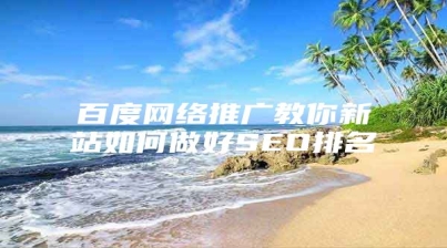 百度网络推广教你新站如何做好SEO排名