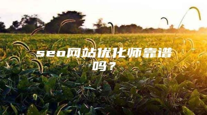 seo网站优化师靠谱吗？