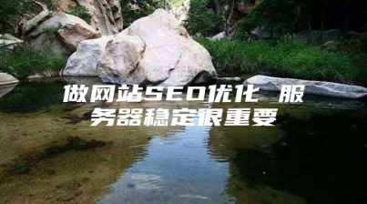 做网站SEO优化 服务器稳定很重要