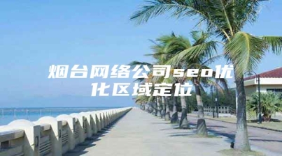 烟台网络公司seo优化区域定位