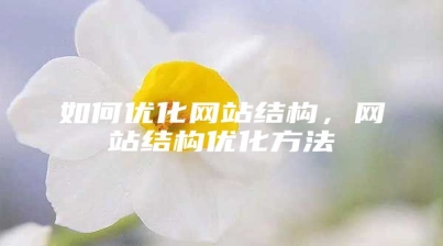 如何优化网站结构，网站结构优化方法