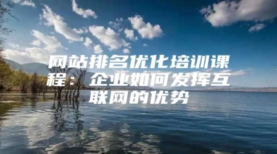 网站排名优化培训课程：企业如何发挥互联网的优势