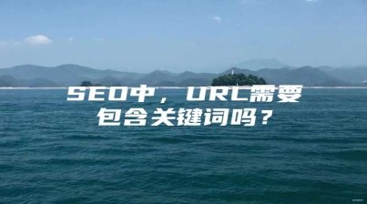 SEO中，URL需要包含关键词吗？