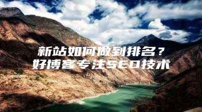新站如何做到排名？好博客专注SEO技术