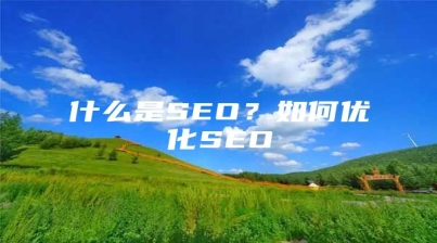 什么是SEO？如何优化SEO