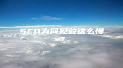 SEO为何见效这么慢？