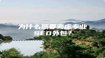 为什么您要考虑专业SEO外包？