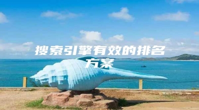 搜索引擎有效的排名方案