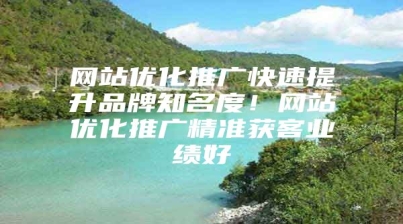 网站优化推广快速提升品牌知名度！网站优化推广精准获客业绩好