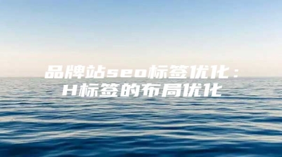 品牌站seo标签优化：H标签的布局优化